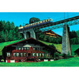 Eisenbahnbrücke, 1996, Mischtechnik auf Alucobond, lackiert, 125 cm x 180 cm